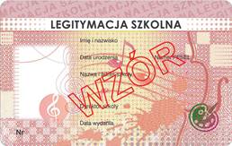 Nowa legitymacja szkolna ucznia ART/100